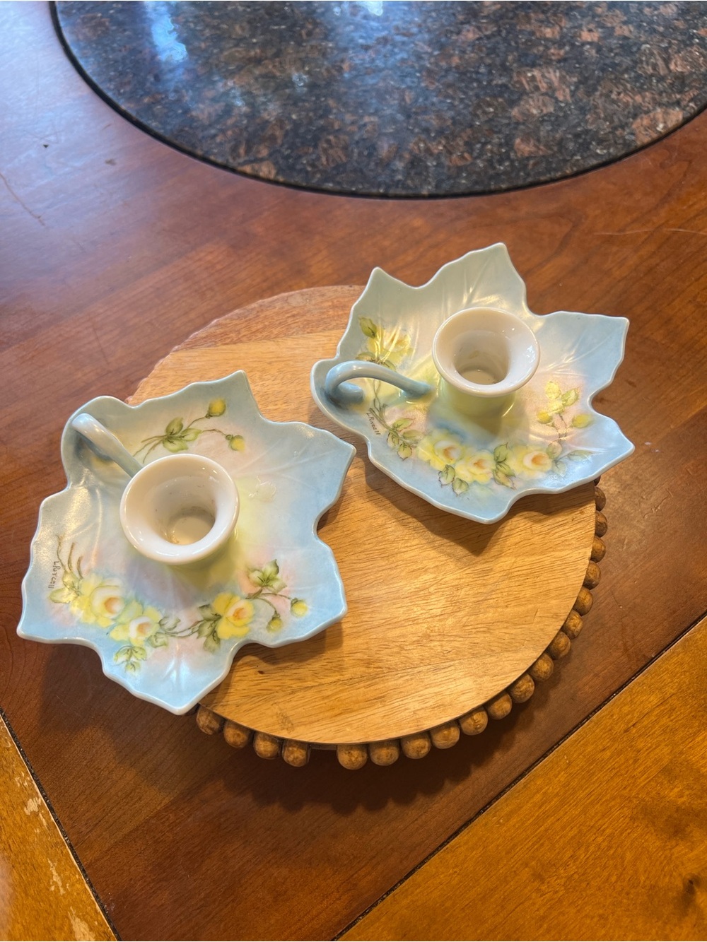 Set of 2 Vintage Candle Stick Holders